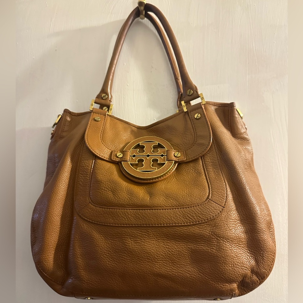 Tory Burch brown leather shoulder bag